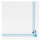SERVIETTES ECOLABEL BLEU CIEL & CÉLESTE 'DOUBLE POINT - MAXIM' 18 G/M2 40x40 CM BLANC OUATE (1200 UNITÉ)