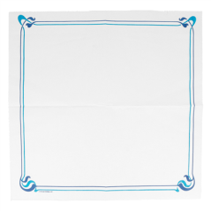SERVIETTES ECOLABEL BLEU CIEL & CÉLESTE 'DOUBLE POINT - MAXIM' 18 G/M2 40x40 CM BLANC OUATE (1200 UNITÉ)