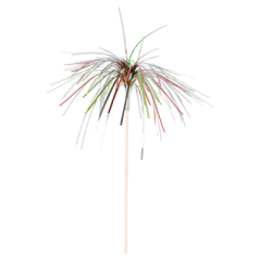 DÉCORS POUR GLACES "IRIDESCENTES"  23,5 (h) CM ASSORTI BOIS (100 UNITÉ)