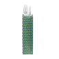 ÉTUIS POUR COUVERTS 'PARK AVENUE' 32 G/M2 7+4x26 CM VERT PRAIRIE CELLULOSE (500 UNITÉ)