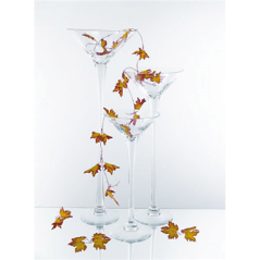 DÉCORATION GÉANTE - COUPE MARTINI  Ø 31x80 CM TRANSPARENT VERRE (1 UNITÉ)