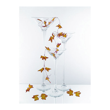 DÉCORATION GÉANTE - COUPE MARTINI  Ø 31x80 CM TRANSPARENT VERRE (1 UNITÉ)