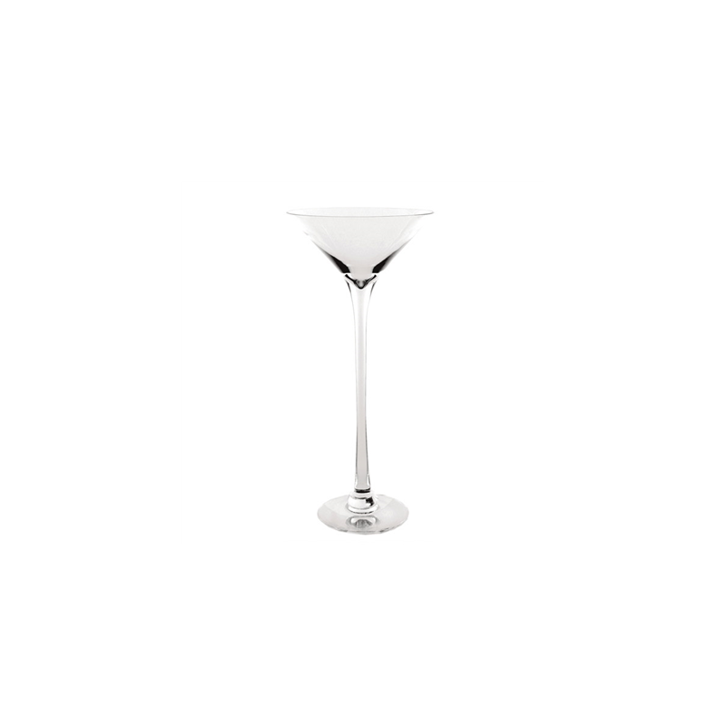 DÉCORATION GÉANTE - COUPE MARTINI  Ø 35x100 CM TRANSPARENT VERRE (1 UNITÉ)