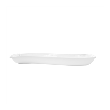 PLATEAUX FORME "S"  30,5 CM BLANC PORCELAINE (6 UNITÉ)