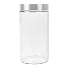 POT STOCKAGE CYLINDRIQUE 'WAKI GLASS' 1700 ML Ø 11,2x22 CM TRANSPARENT VERRE (12 UNITÉ)