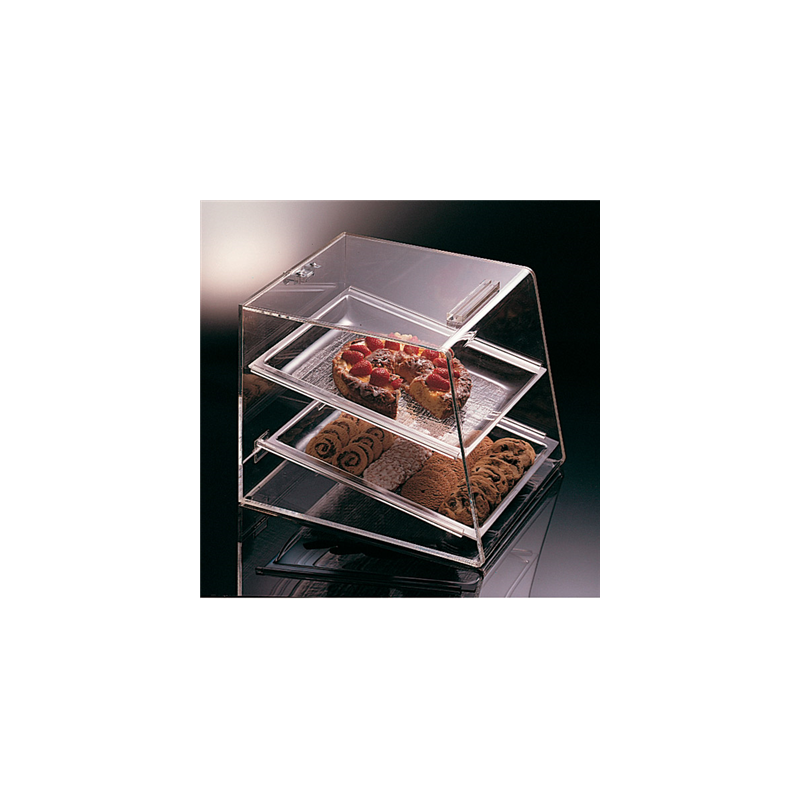PRÉSENTOIR PÂTISSERIE 2 NIVEAUX  35x42,5x44,5 CM TRANSPARENT ACRYLIQUE (1 UNITÉ)