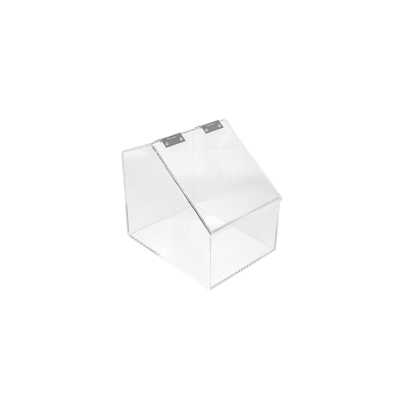 PRÉSENTOIR POUR PRODUITS EN VRAC  20x25x26 CM TRANSPARENT ACRYLIQUE (1 UNITÉ)