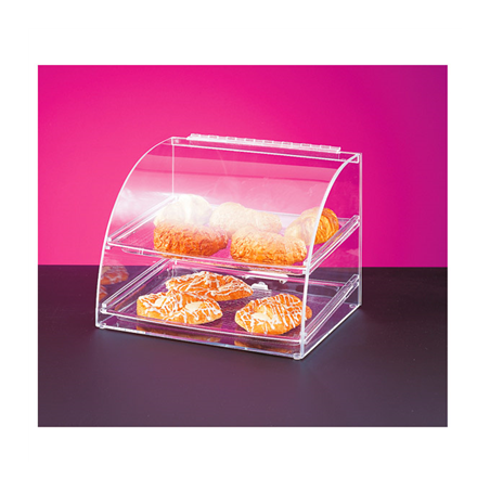 PRÉSENTOIR PÂTISSERIE courbé 2 NIVEAUX