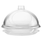 COUPOLE "GOURMET"  Ø 30,5x19 CM TRANSPARENT ACRYLIQUE (1 UNITÉ)