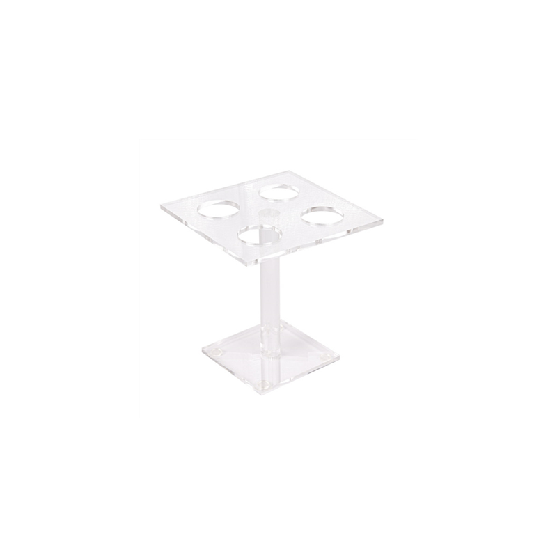 DISPLAY POUR 4 PETITS CORNETS  15x15x15 CM TRANSPARENT ACRYLIQUE (1 UNITÉ)
