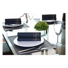 SETS DE TABLE 'TROYA' 48 G/M2 31x43 CM NOIR CELLULOSE (2000 UNITÉ)