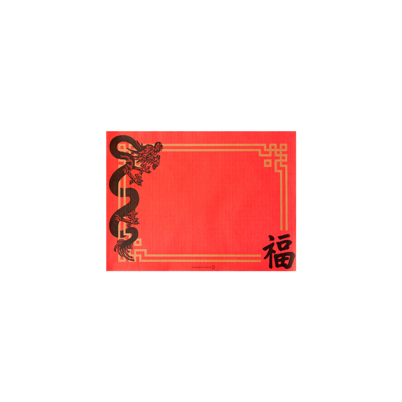 SETS DE TABLE 'CHINA' 48 G/M2 31x43 CM ROUGE CELLULOSE (2000 UNITÉ)
