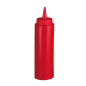 POIRES À SAUCES 240 ML Ø 5x18,5 CM ROUGE LDPE (6 UNITÉ)