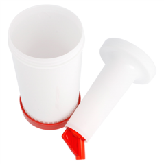 CONTENEUR "POUR MASTER" 960 ML 9x35,5 CM ROUGE PP (1 UNITÉ)