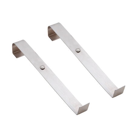 2 PCES SUPPORTS COURBÉS POUR ÉTAGÈRE