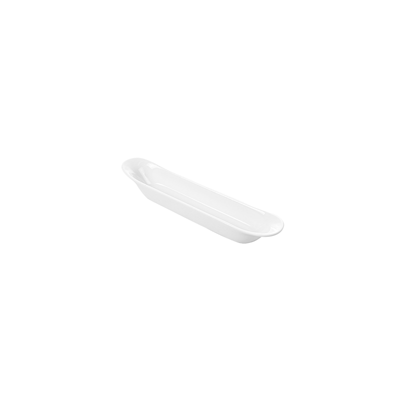 RÉCIPIENTS OBLONGS  21 CM BLANC PORCELAINE (12 UNITÉ)