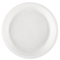 ASSIETTES 'BIONIC'  Ø 18x1,8 CM BLANC BAGASSE (1000 UNITÉ)
