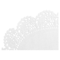 DENTELLES OVALES AJOURÉES  53 G/M2 22x16 CM BLANC PAPIER (250 UNITÉ)