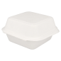 COQUILLES HAMBURGER 'BIONIC' 450 ML 15,2x15x8,4 CM BLANC BAGASSE (600 UNITÉ)