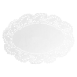 DENTELLES OVALES AJOURÉES  53 G/M2 27x18 CM BLANC PAPIER (250 UNITÉ)