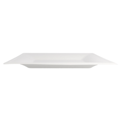 ASSIETTES CARRÉES 'BIONIC'  26,2x26,2x1,4 CM BLANC BAGASSE (500 UNITÉ)