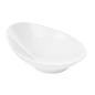 BOLS ALLONGÉS 1000 ML 29x25x12 CM BLANC PORCELAINE (2 UNITÉ)