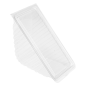 BOÎTES TRIANGULAIRES SANDWICH TRIPLE  11x11x7,5 CM TRANSPARENT RPET (500 UNITÉ)