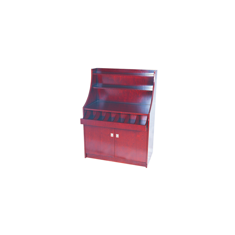 MEUBLE À COUVERTS ET VAISSELLE GRAND 'ARROW'  100x55x141 CM MARRON ROUGEATRE BOIS (1 UNITÉ)