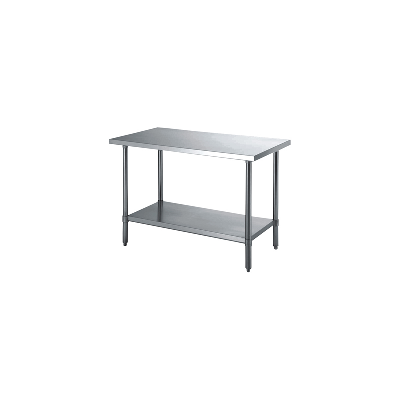 TABLE TRAVAIL 2 NIVEAUX 'ARROW'  90x60 CM ARGENTE INOX (1 UNITÉ)