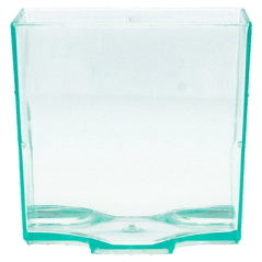 RÉCIPIENTS CUBO EMPILABLES POUR TAPAS RÉUTILISABLES  4,2x4,2x4,2 CM VERT D'EAU PS (200 UNITÉ)