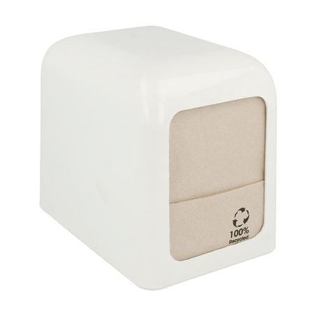 DISTRIBUTEUR POUR 300 SERVIETTES MINI SERVIS  15x10x12,5 CM BLANC ABS (12 UNITÉ)