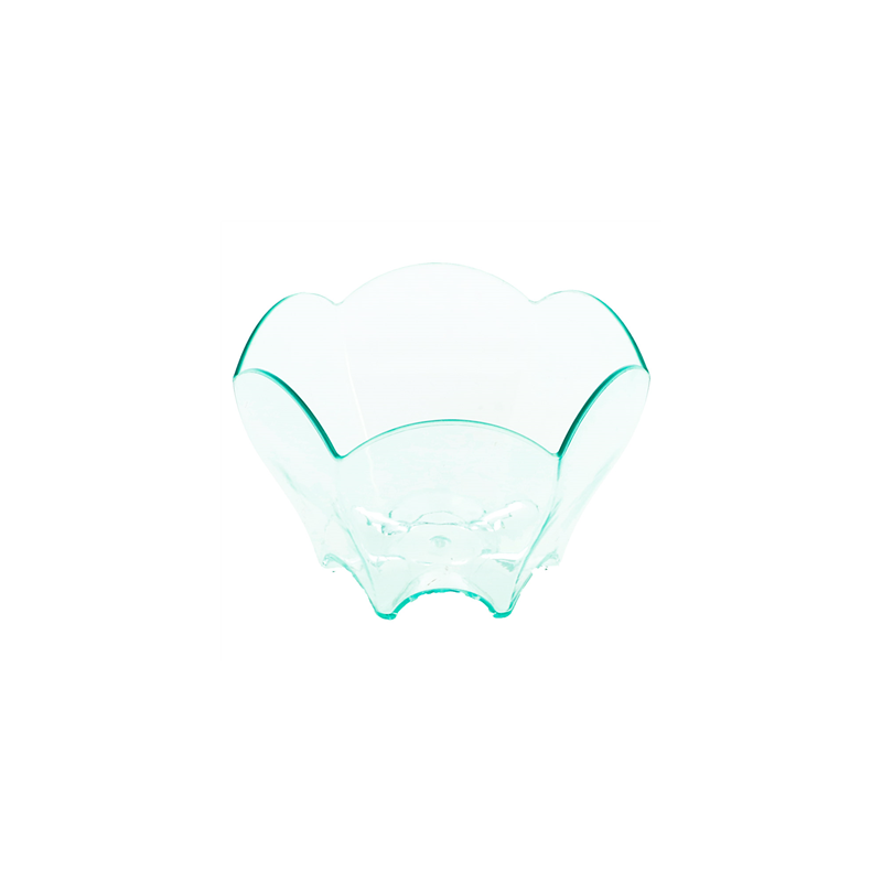 MISES EN BOUCHE TULIPE RÉUTILISABLES  Ø 6,3x4,4 CM VERT D'EAU PS (600 UNITÉ)