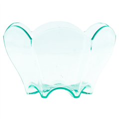 MISES EN BOUCHE TULIPE RÉUTILISABLES  Ø 6,3x4,4 CM VERT D'EAU PS (600 UNITÉ)