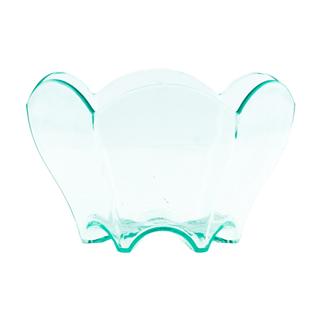 MISES EN BOUCHE TULIPE RÉUTILISABLES  Ø 6,3x4,4 CM VERT D'EAU PS (600 UNITÉ)