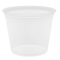 PETITS POTS MICRO-ONDABLES 165 ML Ø7,4x6 CM TRANSPARENT PP (2500 UNITÉ)