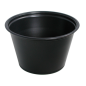 PETITS POTS MICRO-ONDABLES 120 ML Ø7,4x4,6 CM NOIR PP (2500 UNITÉ)