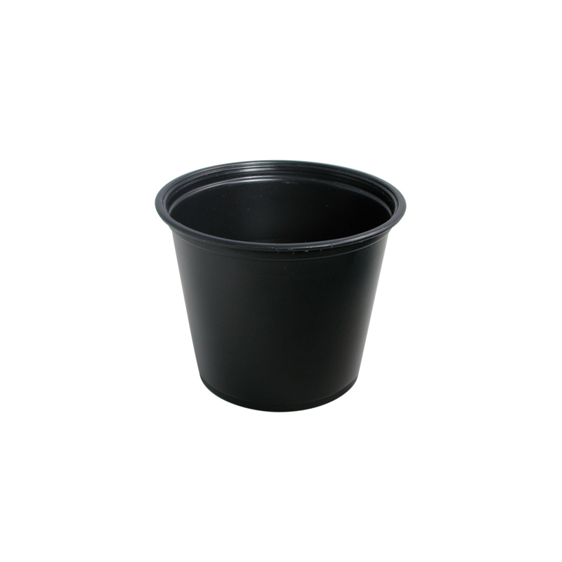 PETITS POTS MICRO-ONDABLES 165 ML Ø7,4x6 CM NOIR PP (2500 UNITÉ)