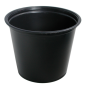 PETITS POTS MICRO-ONDABLES 165 ML Ø7,4x6 CM NOIR PP (2500 UNITÉ)