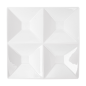 ASSIETTES CARRÉES 4 COMPARTIMENTS  24x24 CM BLANC PORCELAINE (12 UNITÉ)