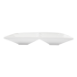 ASSIETTES CARRÉES 4 COMPARTIMENTS  29x29 CM BLANC PORCELAINE (6 UNITÉ)