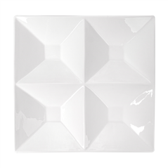 ASSIETTES CARRÉES 4 COMPARTIMENTS