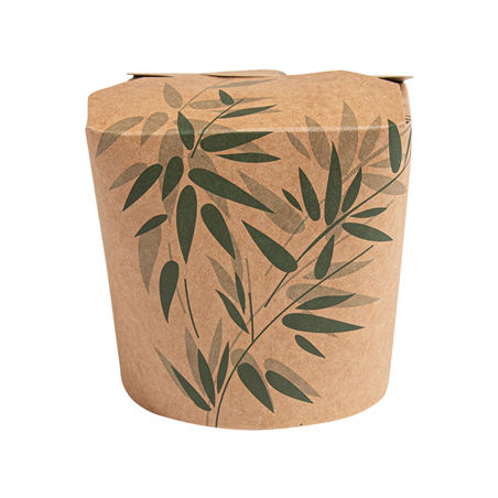 RÉCIPIENTS MULTIUSAGES MICRO-ONDABLES 'FEEL GREEN' 780 ML 275 + 25 PE G/M2 Ø9x9 CM MARRON CARTON (50 UNITÉ)