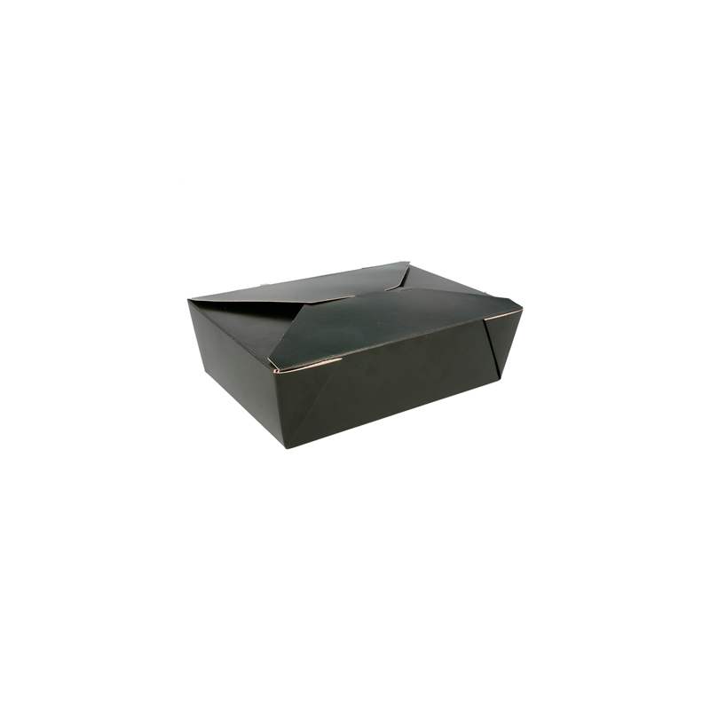 BOÎTES AMÉRICAINES MICRO-ONDABLES 1980 ML 350 G/M2+PP 19,8x14x6,4 CM NOIR CARTON (50 UNITÉ)