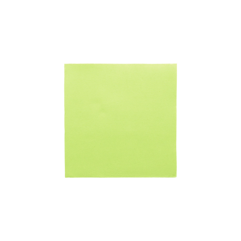 SERVIETTES ECOLABEL 'DOUBLE POINT' 18 G/M2 39x39 CM VERT ANIS OUATE (1200 UNITÉ)