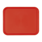 PLATEAU FAST FOOD  30,4x41,4 CM ROUGE PP (1 UNITÉ)