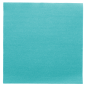 SERVIETTES ECOLABEL 'DOUBLE POINT' 18 G/M2 39x39 CM BLEU TURQUOISE OUATE (1200 UNITÉ)