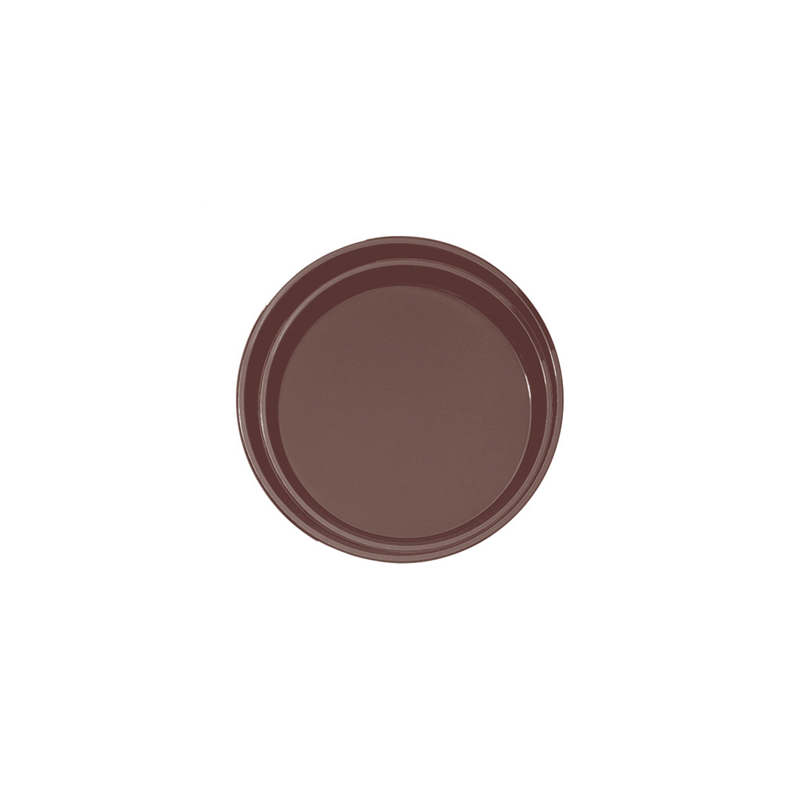 PLATEAU ANTI-DÉRAPANT ROND  Ø 35,5 CM MARRON PP (1 UNITÉ)