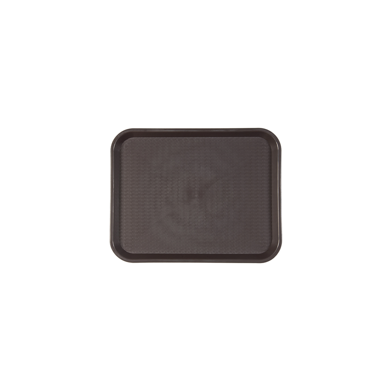 PLATEAU FAST FOOD  35,5x45,3 CM CHOCOLAT PP (1 UNITÉ)