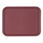 PLATEAU FAST FOOD  27,5x35,5 CM BORDEAUX PP (1 UNITÉ)