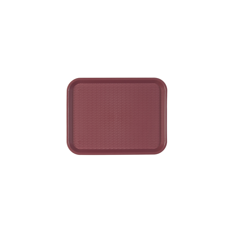 PLATEAU FAST FOOD  30,4x41,4 CM BORDEAUX PP (1 UNITÉ)
